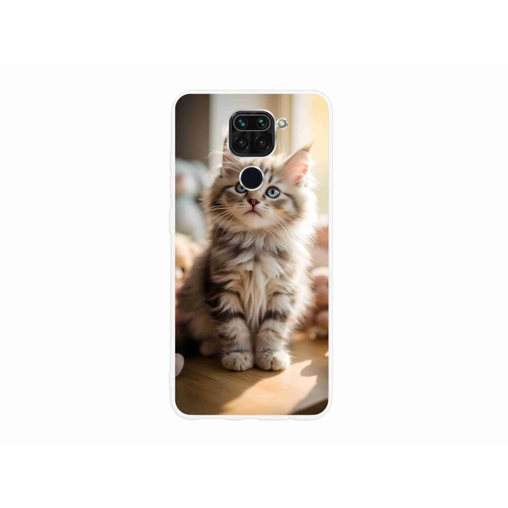 Gelový kryt mmCase na Xiaomi Redmi Note 9 - roztomilé kotě 10