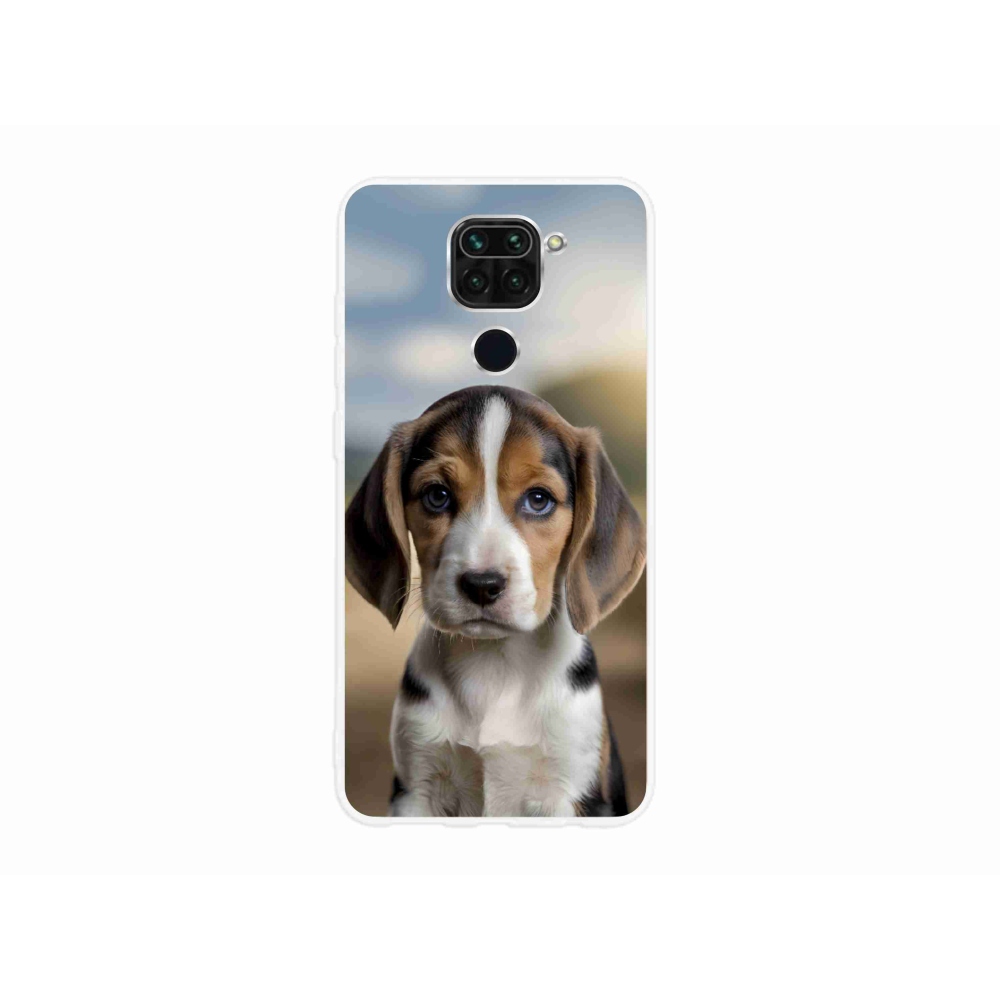 Gelový kryt mmCase na Xiaomi Redmi Note 9 - roztomilý bígl