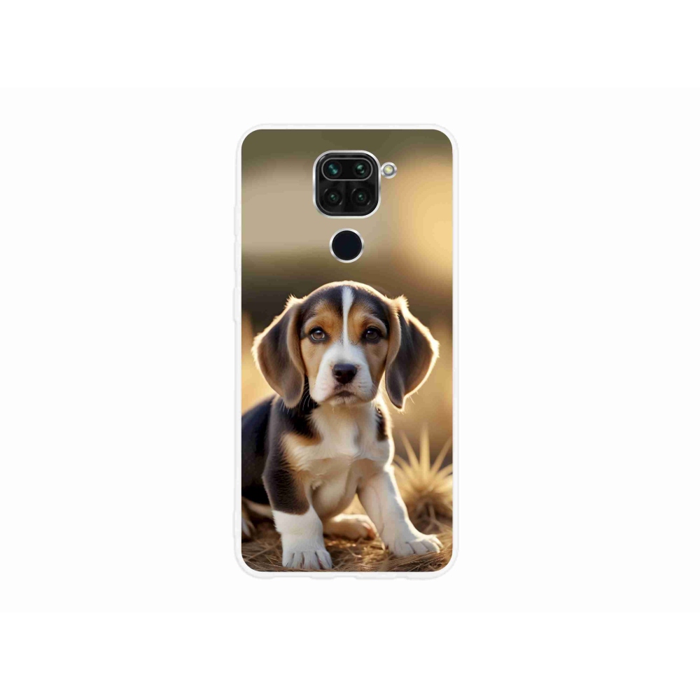 Gelový kryt mmCase na Xiaomi Redmi Note 9 - roztomilý bígl