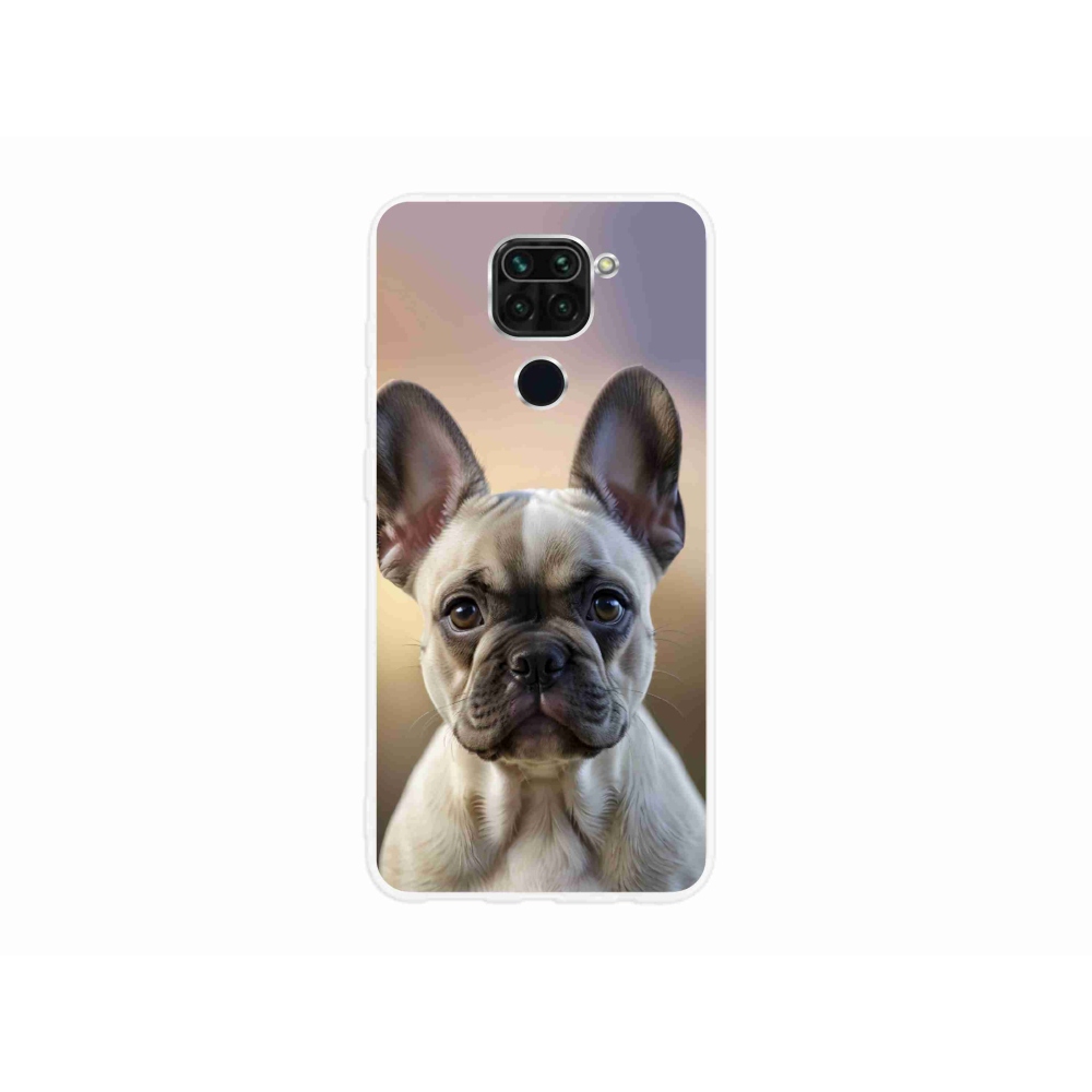 Gelový kryt mmCase na Xiaomi Redmi Note 9 - roztomilý francouzský buldoček