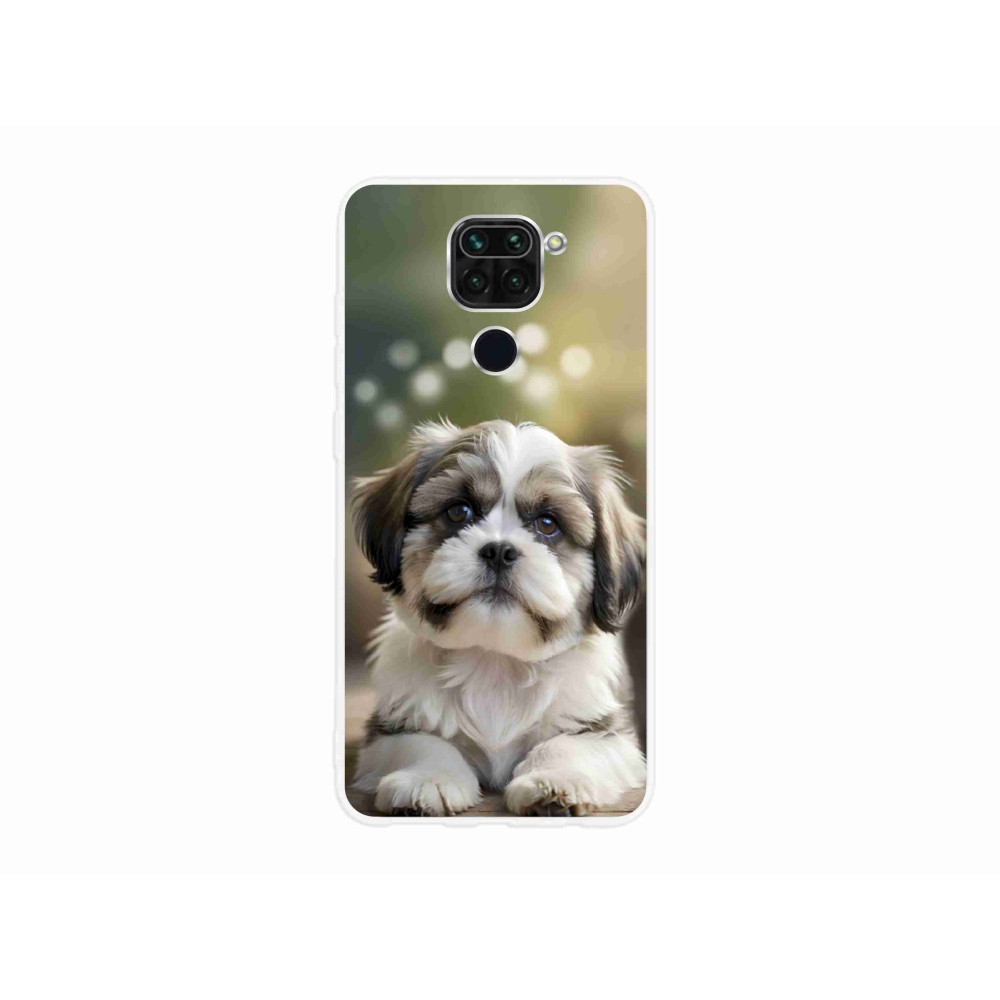 Gelový kryt mmCase na Xiaomi Redmi Note 9 - roztomilý shih-tzu