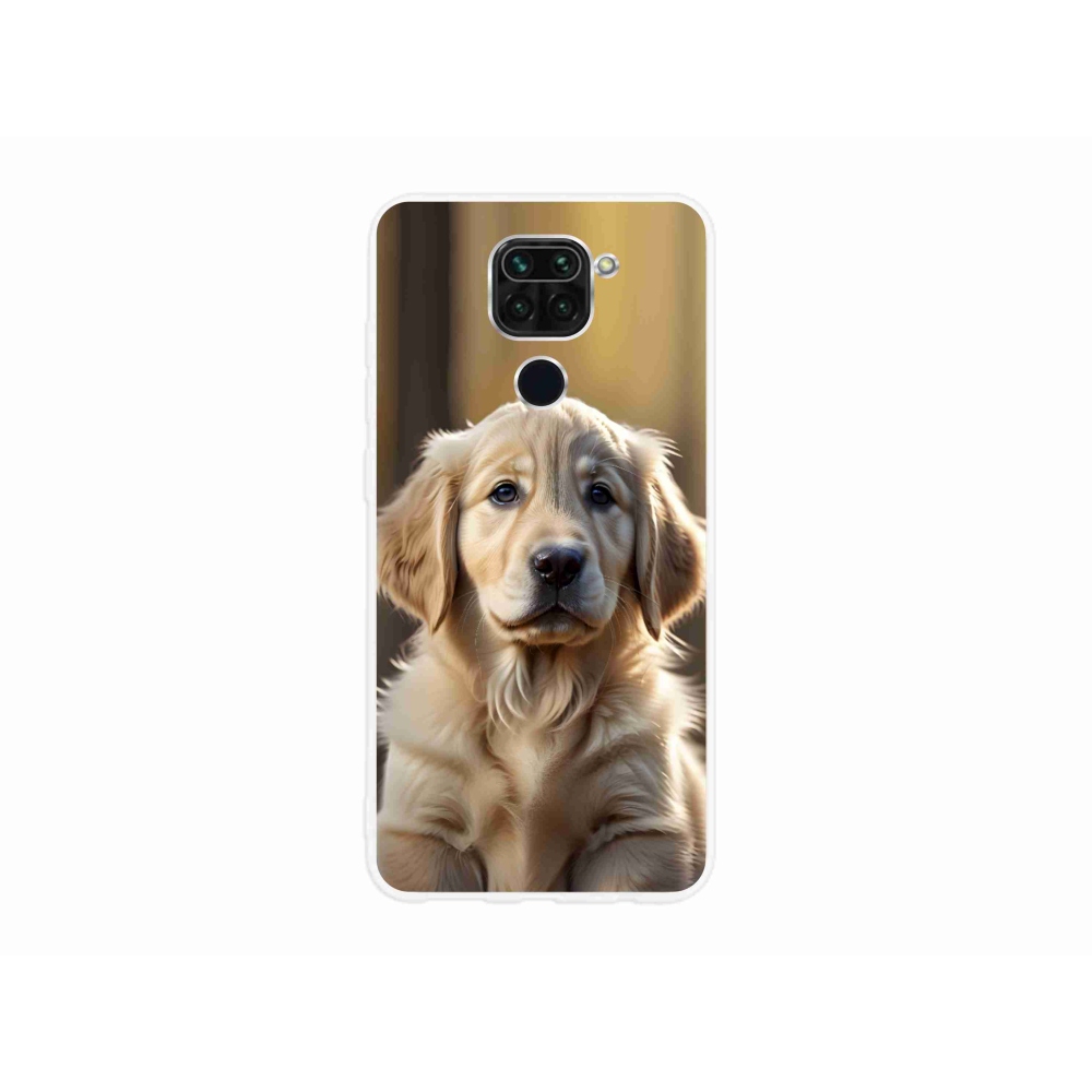 Gelový kryt mmCase na Xiaomi Redmi Note 9 - roztomilý zlatý retrívr
