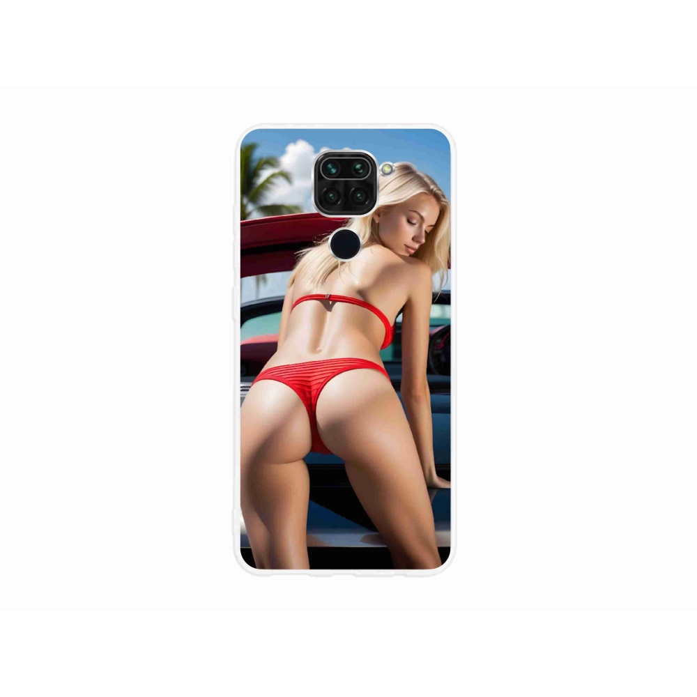 Gelový kryt mmCase na Xiaomi Redmi Note 9 - sexy žena 2