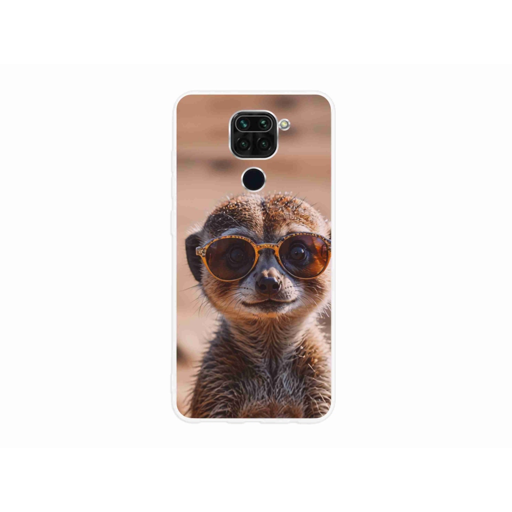 Gelový kryt mmCase na Xiaomi Redmi Note 9 - stylová surikata