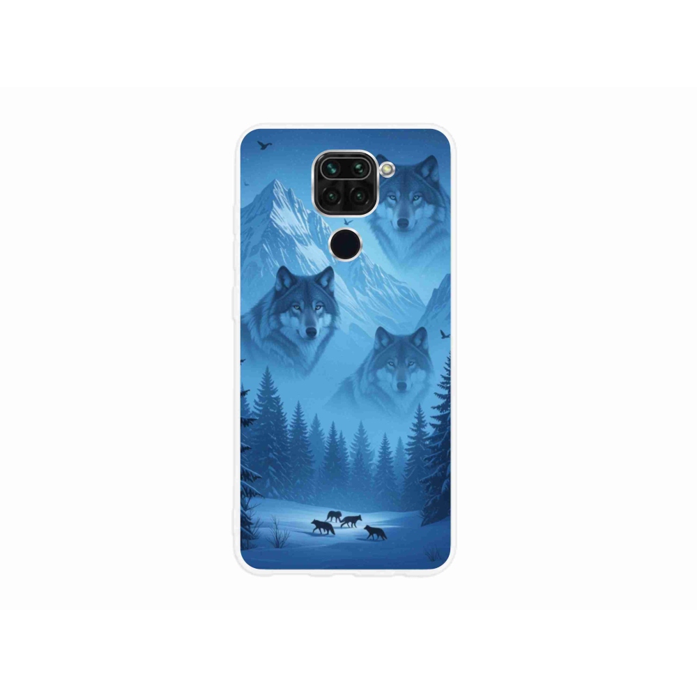 Gelový kryt mmCase na Xiaomi Redmi Note 9 - vlčí smečka