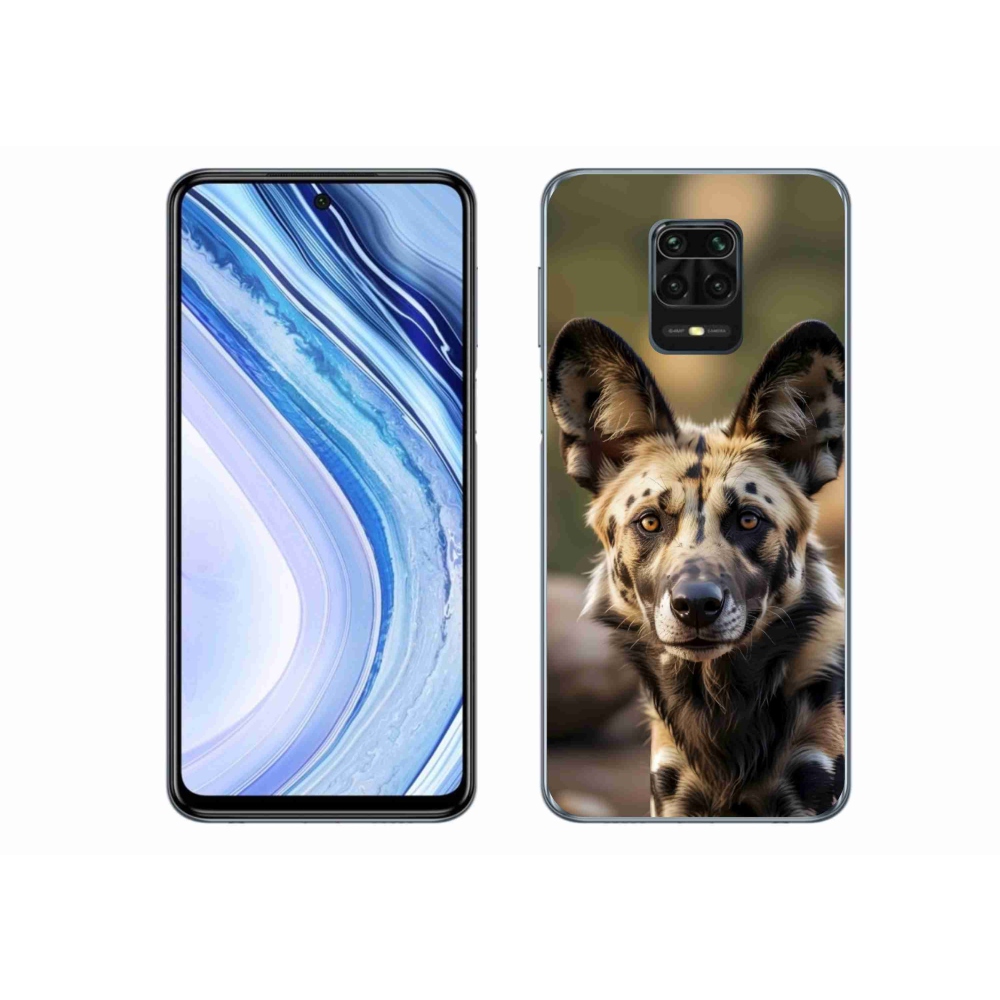 Gelový kryt mmCase na Xiaomi Redmi Note 9S - africký divoký pes