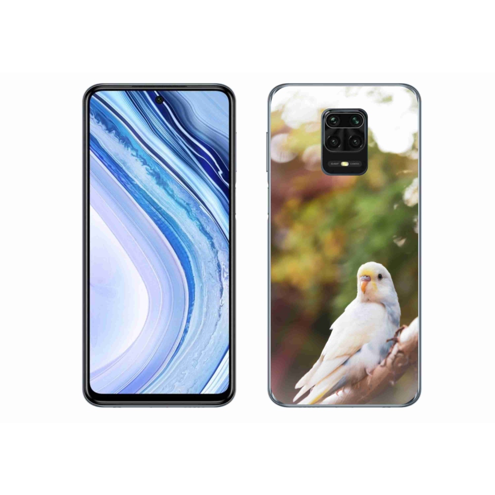 Gelový kryt mmCase na Xiaomi Redmi Note 9S - andulka bílá