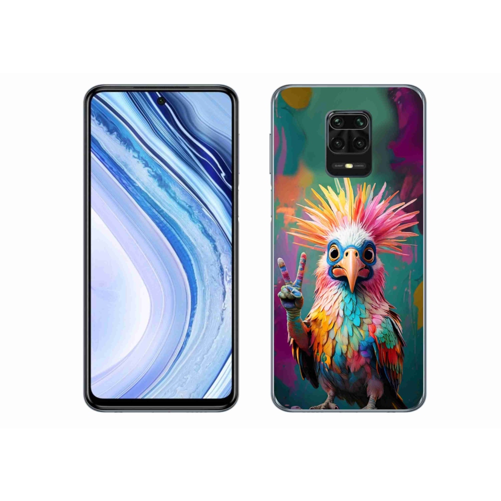 Gelový kryt mmCase na Xiaomi Redmi Note 9S - barevný rebel