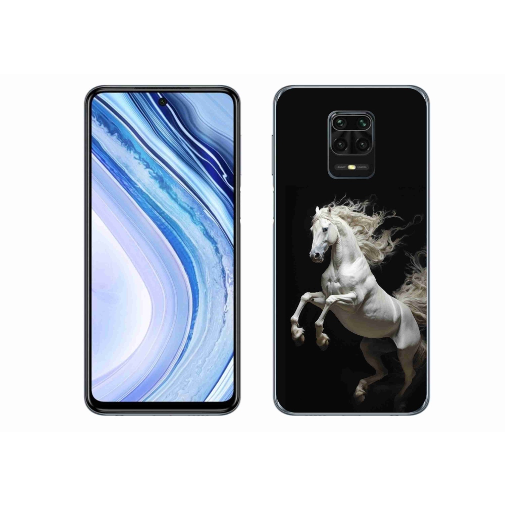 Gelový kryt mmCase na Xiaomi Redmi Note 9S - bílý kůň 4