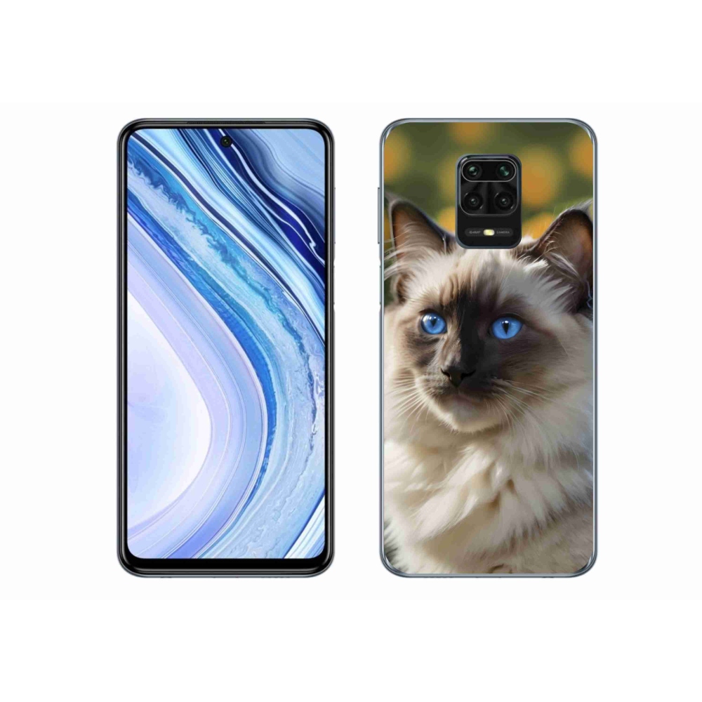 Gelový kryt mmCase na Xiaomi Redmi Note 9S - bílý ragdoll