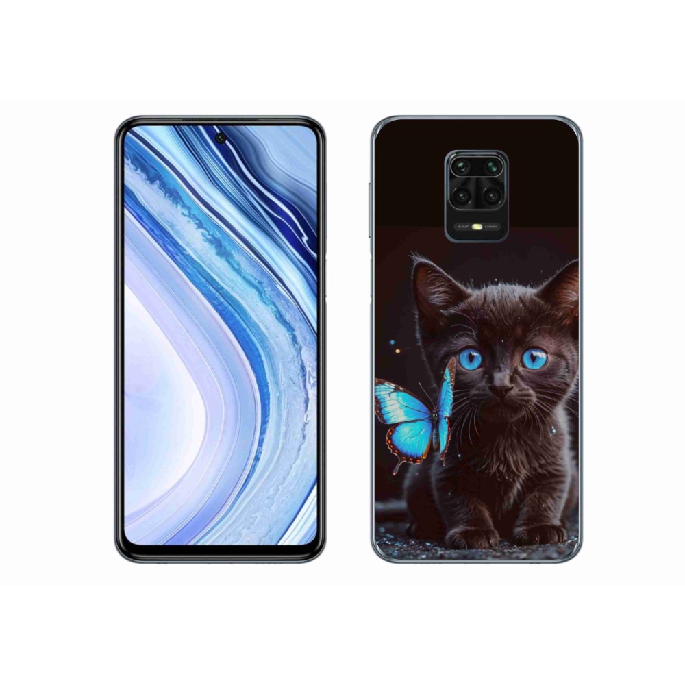 Gelový kryt mmCase na Xiaomi Redmi Note 9S - černé kotě 3