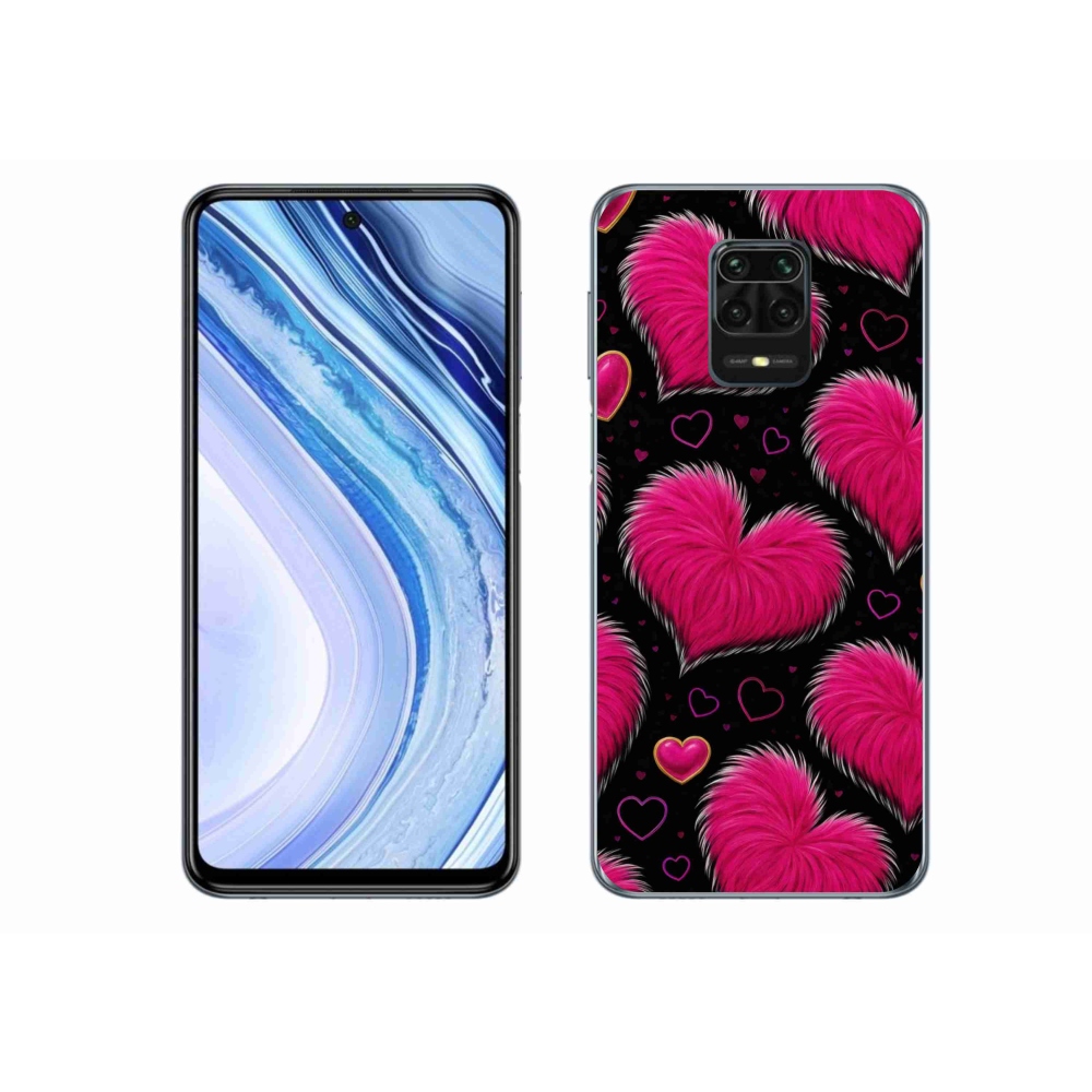 Gelový kryt mmCase na Xiaomi Redmi Note 9S - hebká srdce