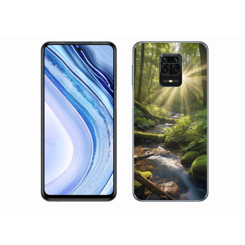 Gelový kryt mmCase na Xiaomi Redmi Note 9S - hlubina lesa
