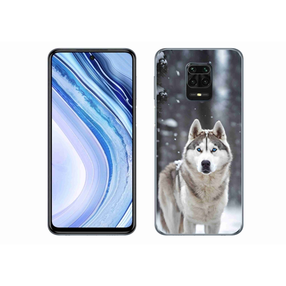 Gelový kryt mmCase na Xiaomi Redmi Note 9S - husky 2