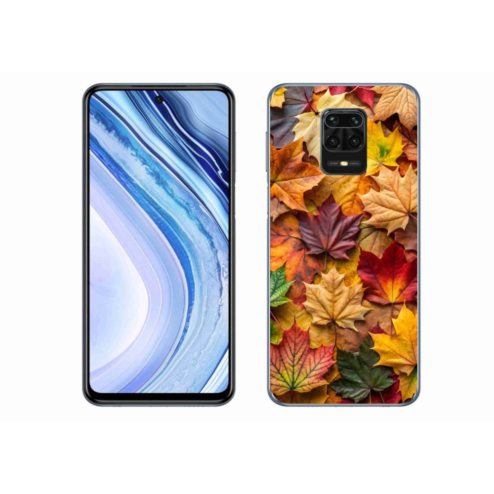 Gelový kryt mmCase na Xiaomi Redmi Note 9S - javorové listy 2