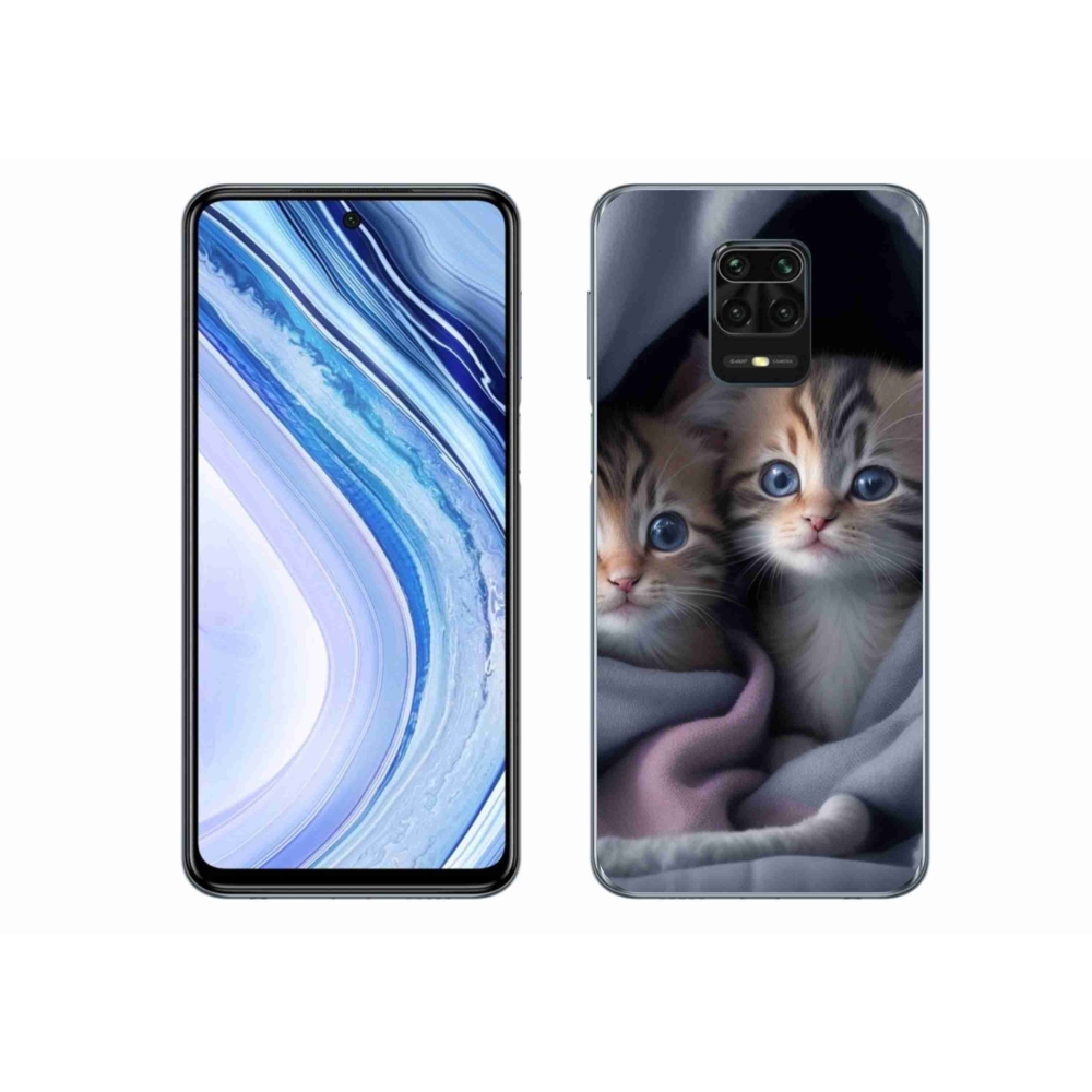 Gelový kryt mmCase na Xiaomi Redmi Note 9S - kočičí duo 2