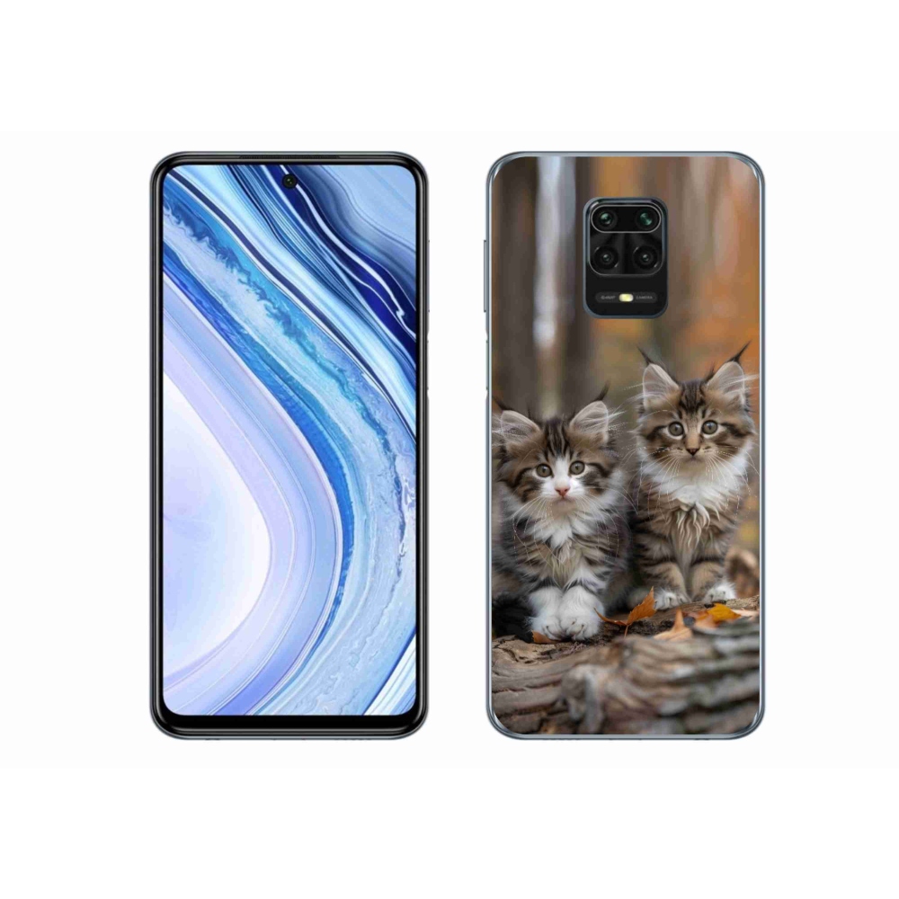 Gelový kryt mmCase na Xiaomi Redmi Note 9S - kočičí duo 3