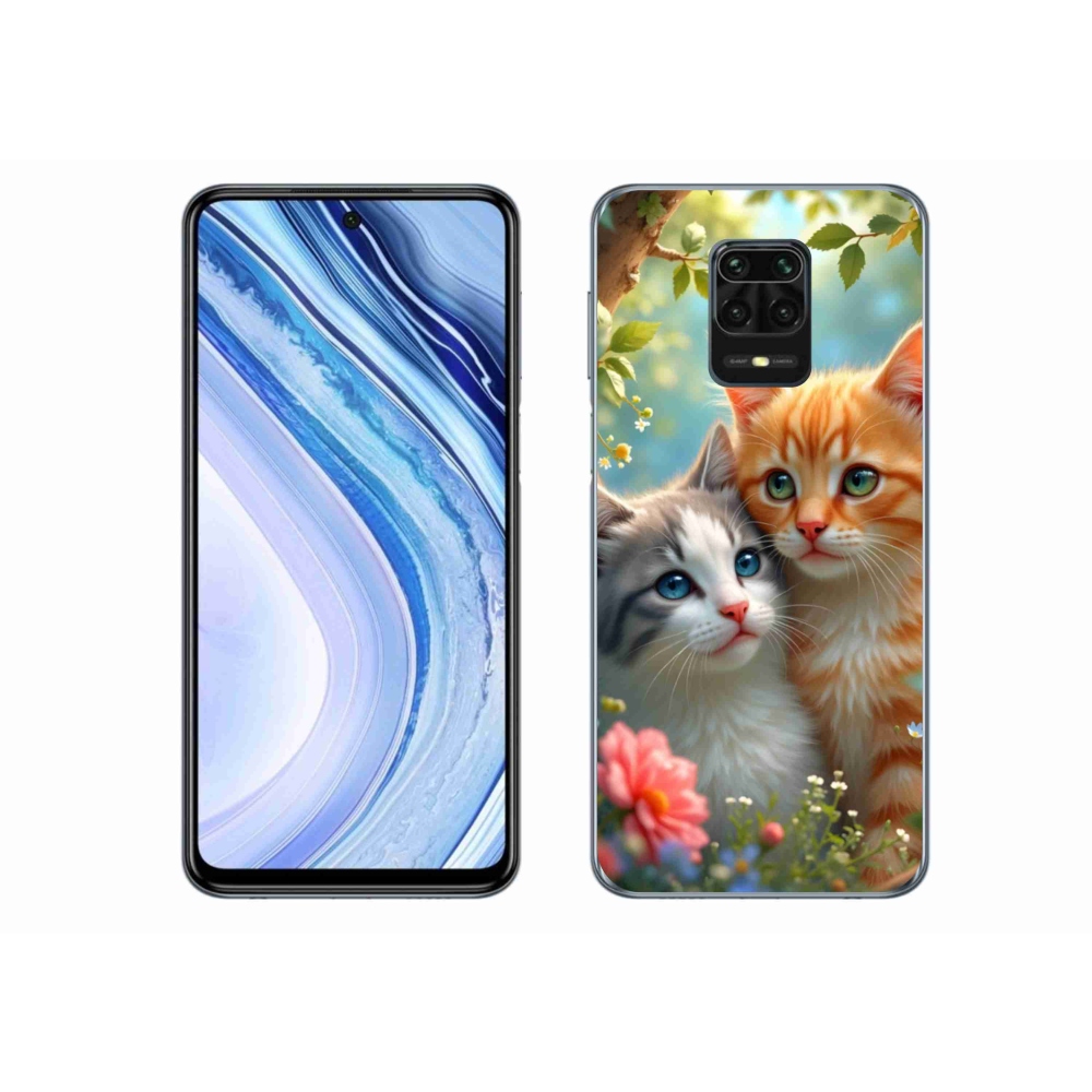 Gelový kryt mmCase na Xiaomi Redmi Note 9S - kočičí láska 2