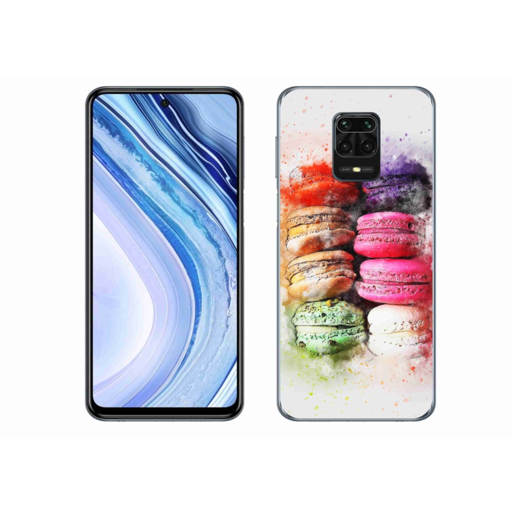 Gelový kryt mmCase na Xiaomi Redmi Note 9S - makrónky
