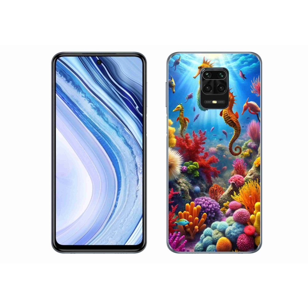 Gelový kryt mmCase na Xiaomi Redmi Note 9S - mořský svět 3