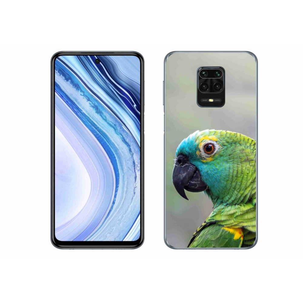 Gelový kryt mmCase na Xiaomi Redmi Note 9S - papoušek amazoňan