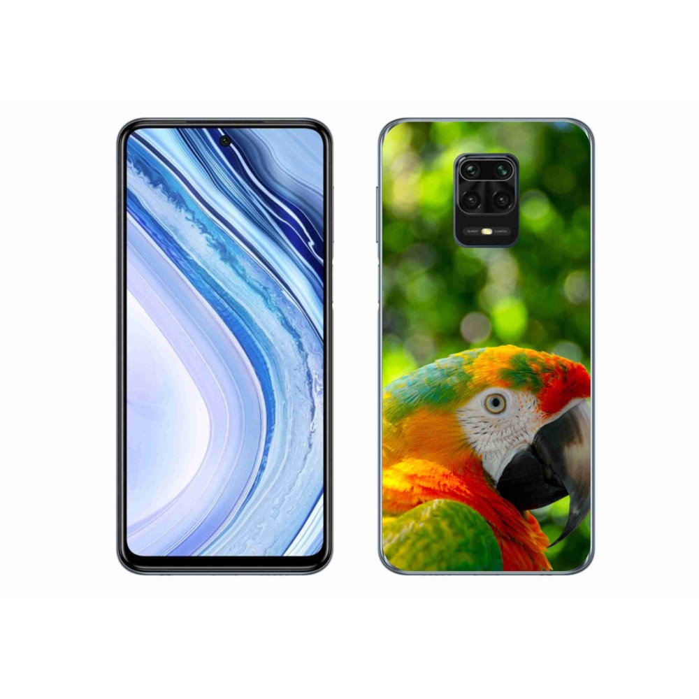 Gelový kryt mmCase na Xiaomi Redmi Note 9S - papoušek ara 3