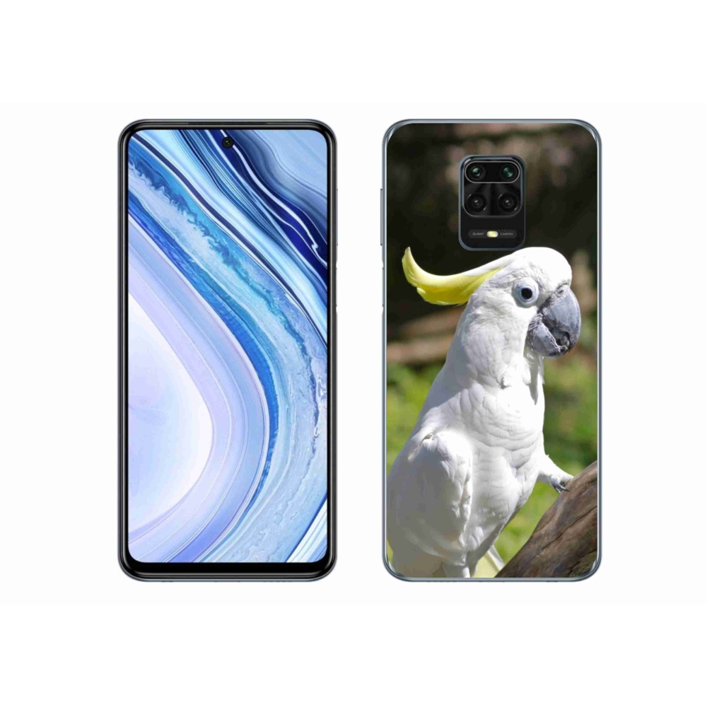 Gelový kryt mmCase na Xiaomi Redmi Note 9S - papoušek kakadu 2