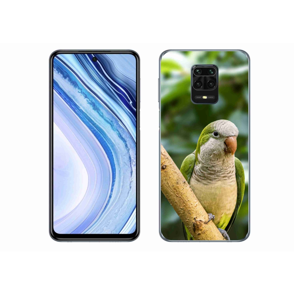Gelový kryt mmCase na Xiaomi Redmi Note 9S - papoušek mníšek