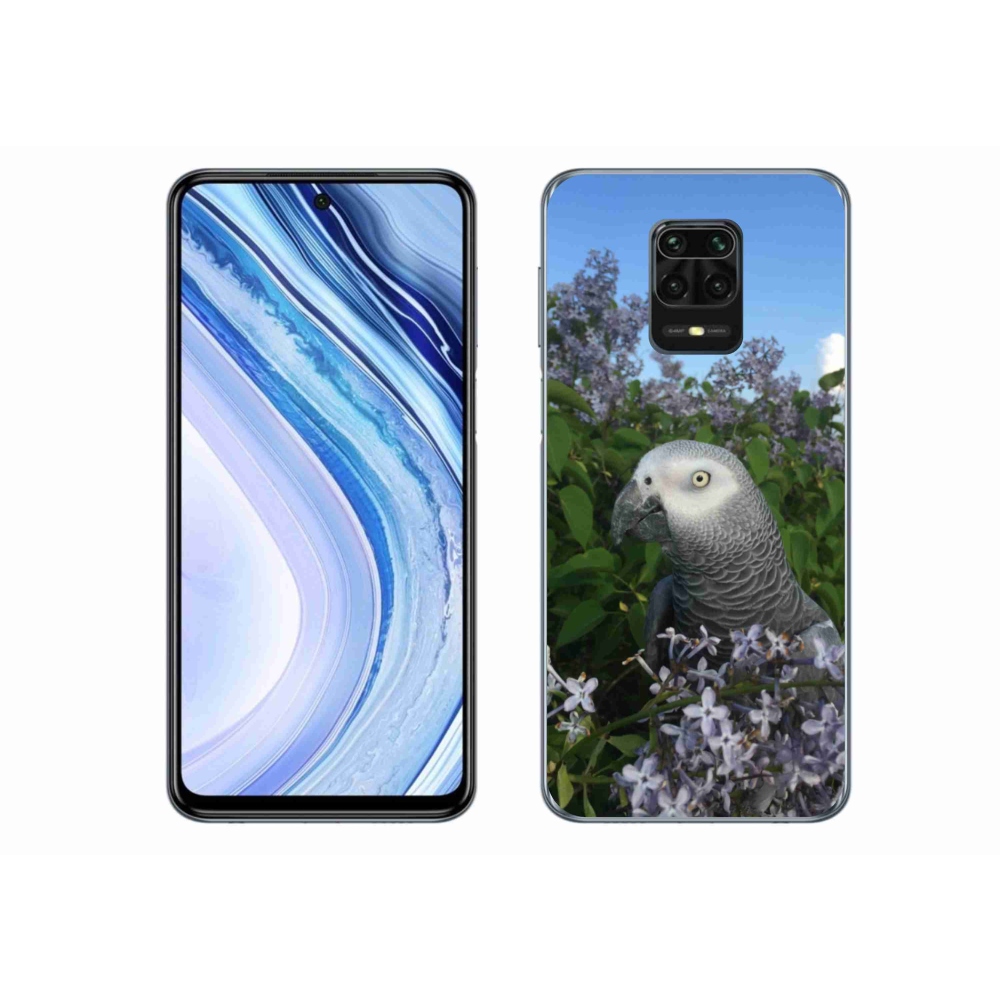 Gelový kryt mmCase na Xiaomi Redmi Note 9S - papoušek žako