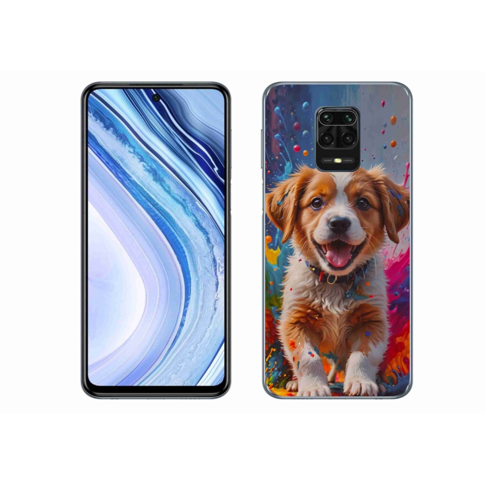 Gelový kryt mmCase na Xiaomi Redmi Note 9S - roztomilé štěně 3