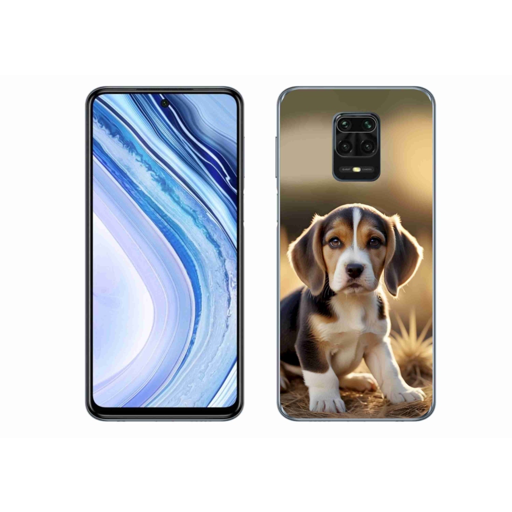 Gelový kryt mmCase na Xiaomi Redmi Note 9S - roztomilý bígl