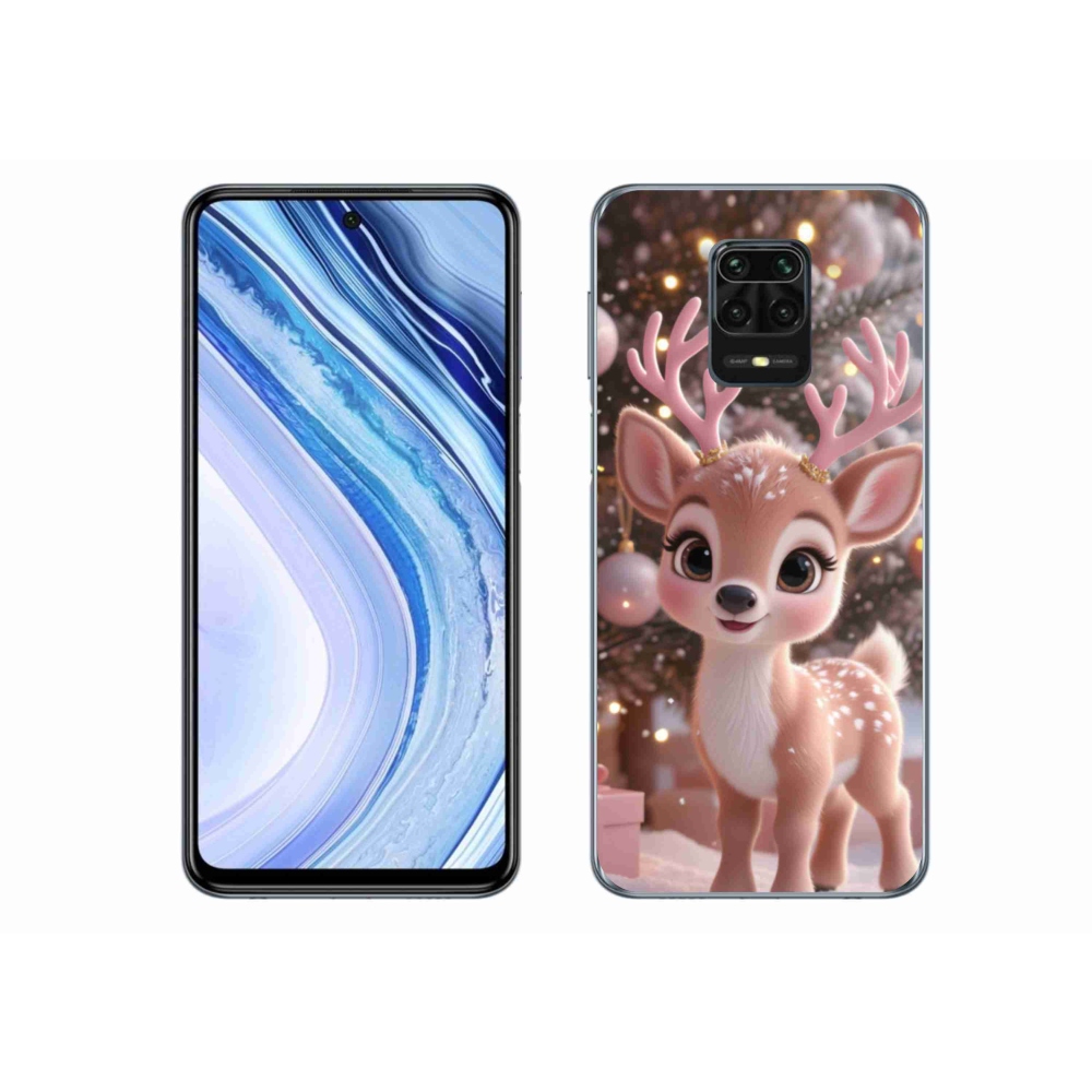 Gelový kryt mmCase na Xiaomi Redmi Note 9S - roztomilý sob