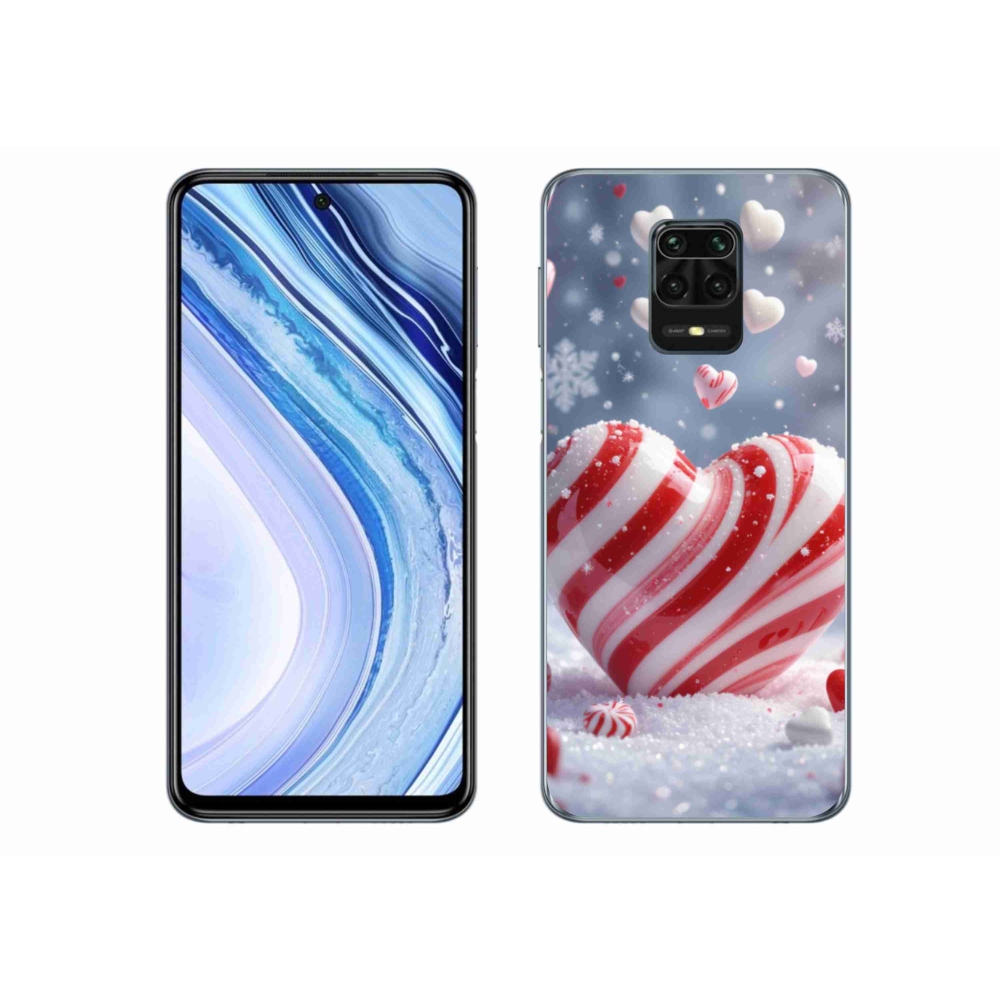 Gelový kryt mmCase na Xiaomi Redmi Note 9S - sladké srdce
