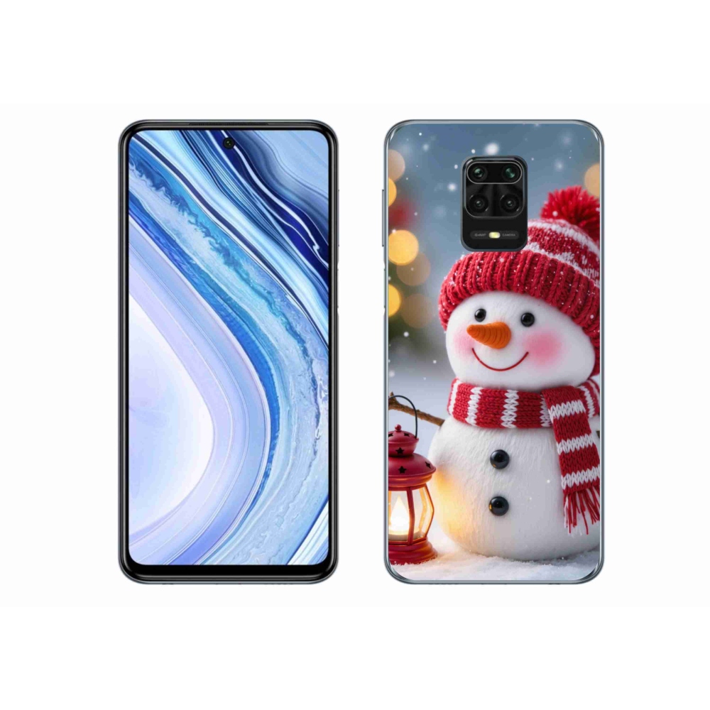 Gelový kryt mmCase na Xiaomi Redmi Note 9S - sněhulák 2