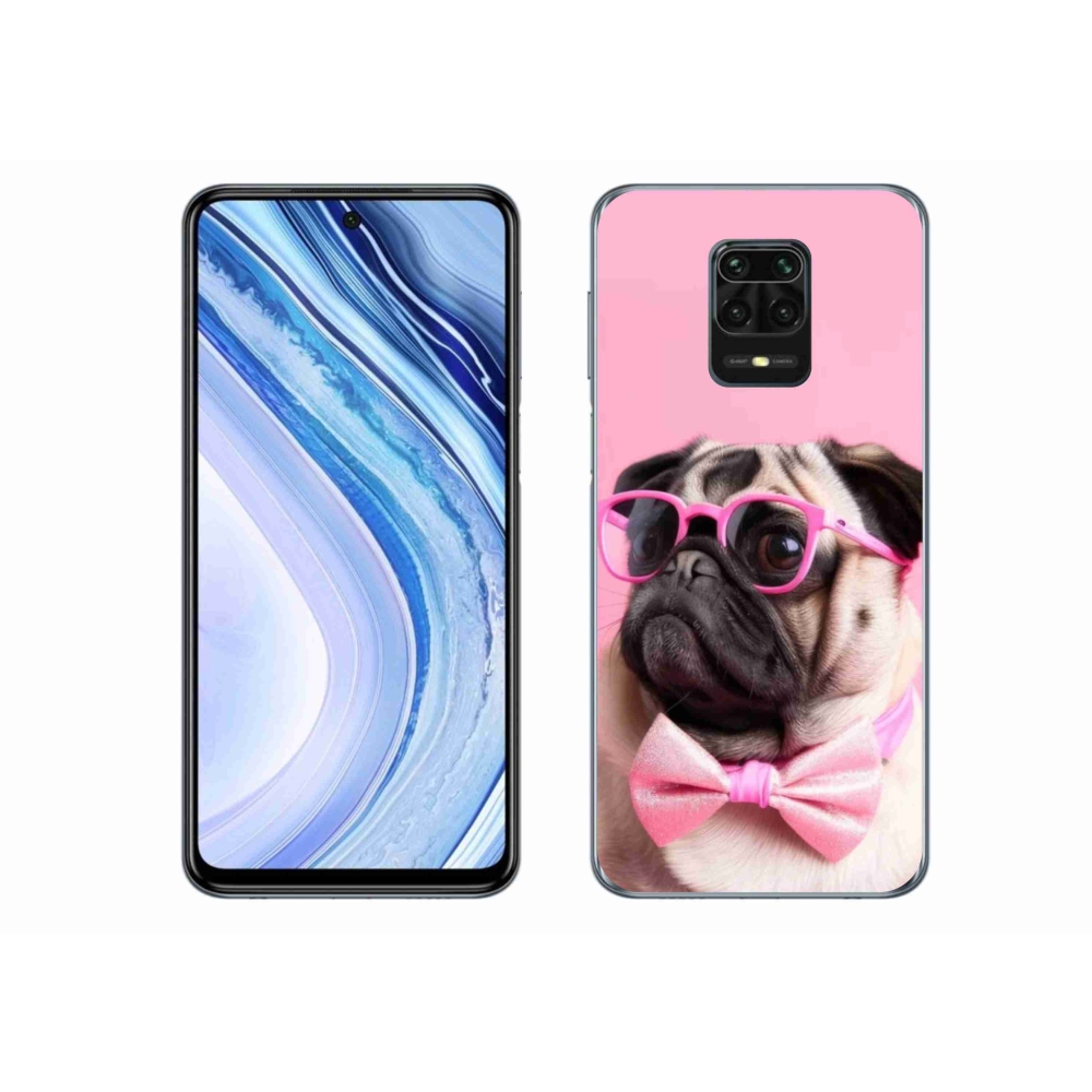 Gelový kryt mmCase na Xiaomi Redmi Note 9S - stylový mops