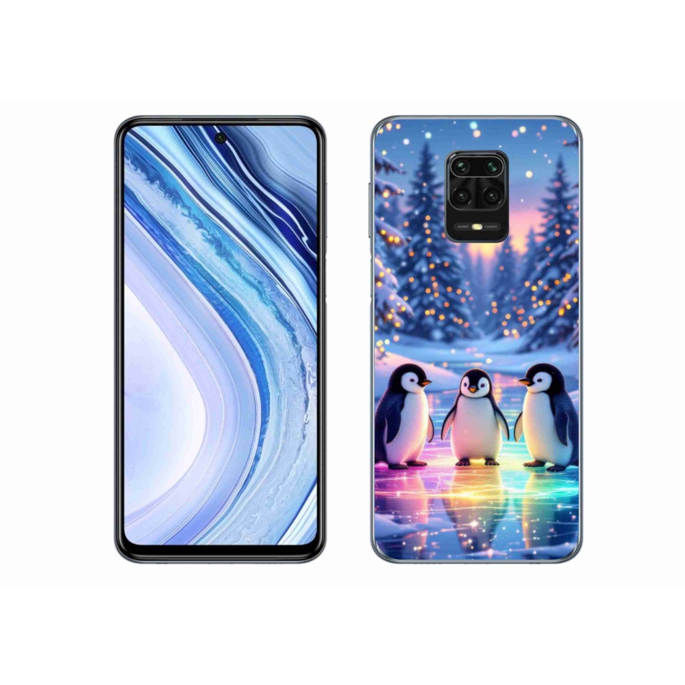 Gelový kryt mmCase na Xiaomi Redmi Note 9S - tučnáci