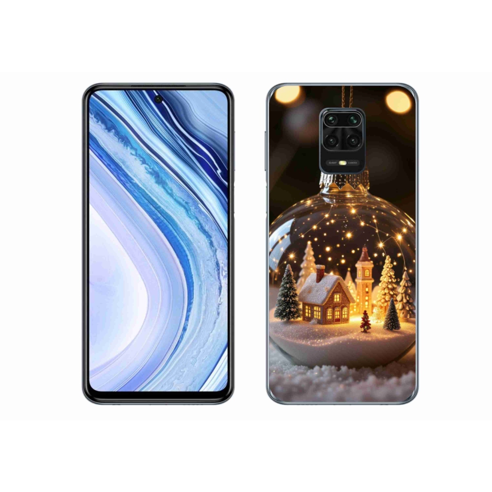 Gelový kryt mmCase na Xiaomi Redmi Note 9S - vánoční koule 3
