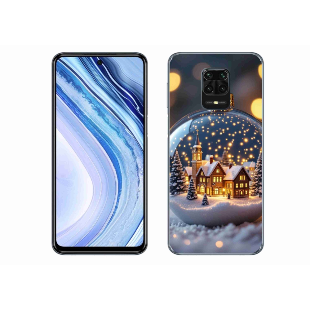 Gelový kryt mmCase na Xiaomi Redmi Note 9S - vánoční koule 4