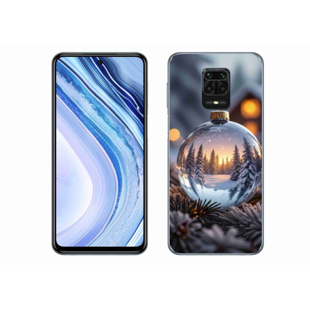 Gelový kryt mmCase na Xiaomi Redmi Note 9S - vánoční ozdoba