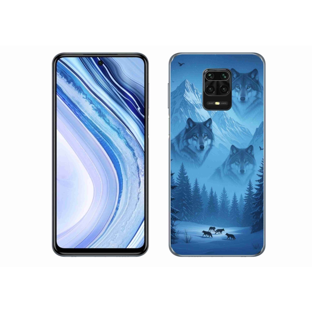 Gelový kryt mmCase na Xiaomi Redmi Note 9S - vlčí smečka
