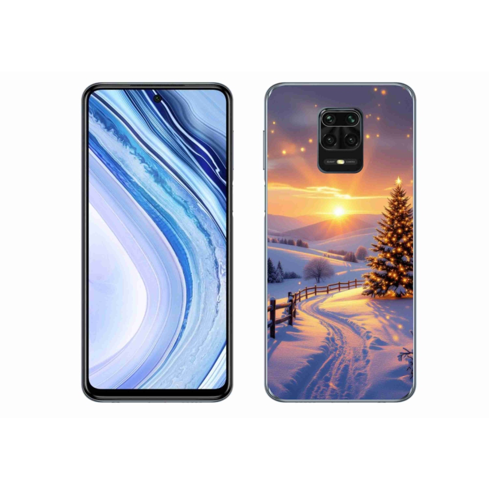 Gelový kryt mmCase na Xiaomi Redmi Note 9S - zimní krajina