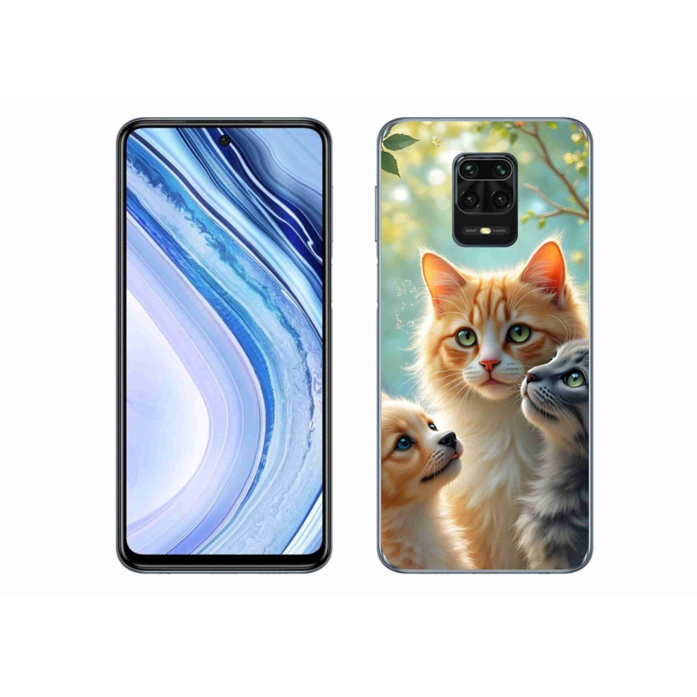 Gelový kryt mmCase na Xiaomi Redmi Note 9S - zvířecí přátelství 2