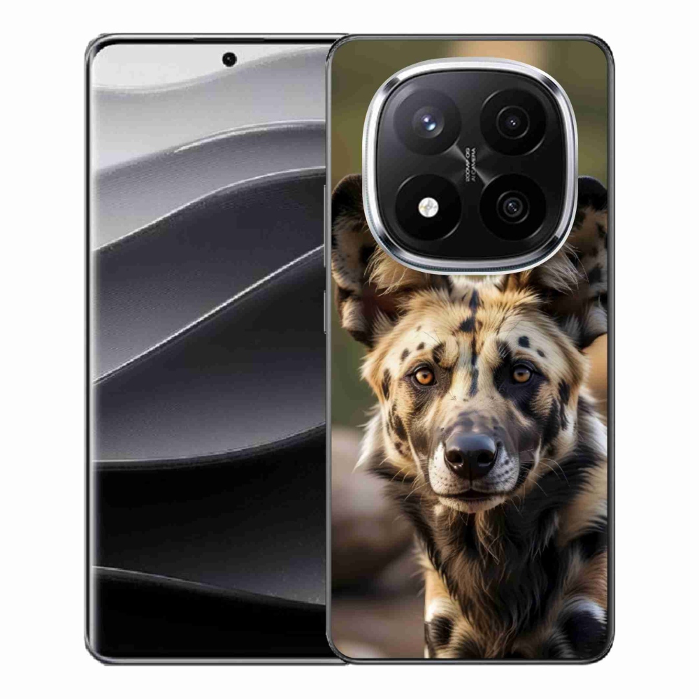 Gelový kryt mmCase na Xiaomi Remdi Note 14 Pro+ 5G - africký divoký pes