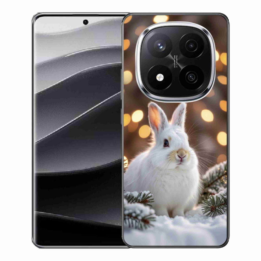 Gelový kryt mmCase na Xiaomi Remdi Note 14 Pro+ 5G - bílý zajíc