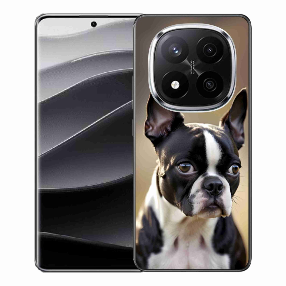 Gelový kryt mmCase na Xiaomi Remdi Note 14 Pro+ 5G - bostonský teriér
