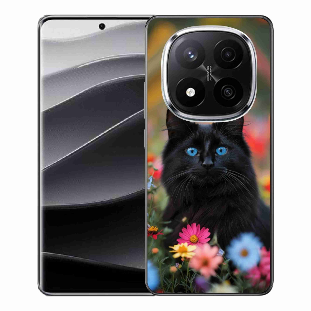 Gelový kryt mmCase na Xiaomi Remdi Note 14 Pro+ 5G - černé kotě 4