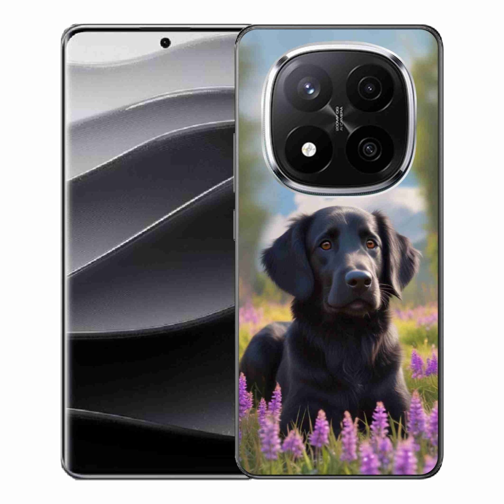 Gelový kryt mmCase na Xiaomi Remdi Note 14 Pro+ 5G - elegantní černý retrívr