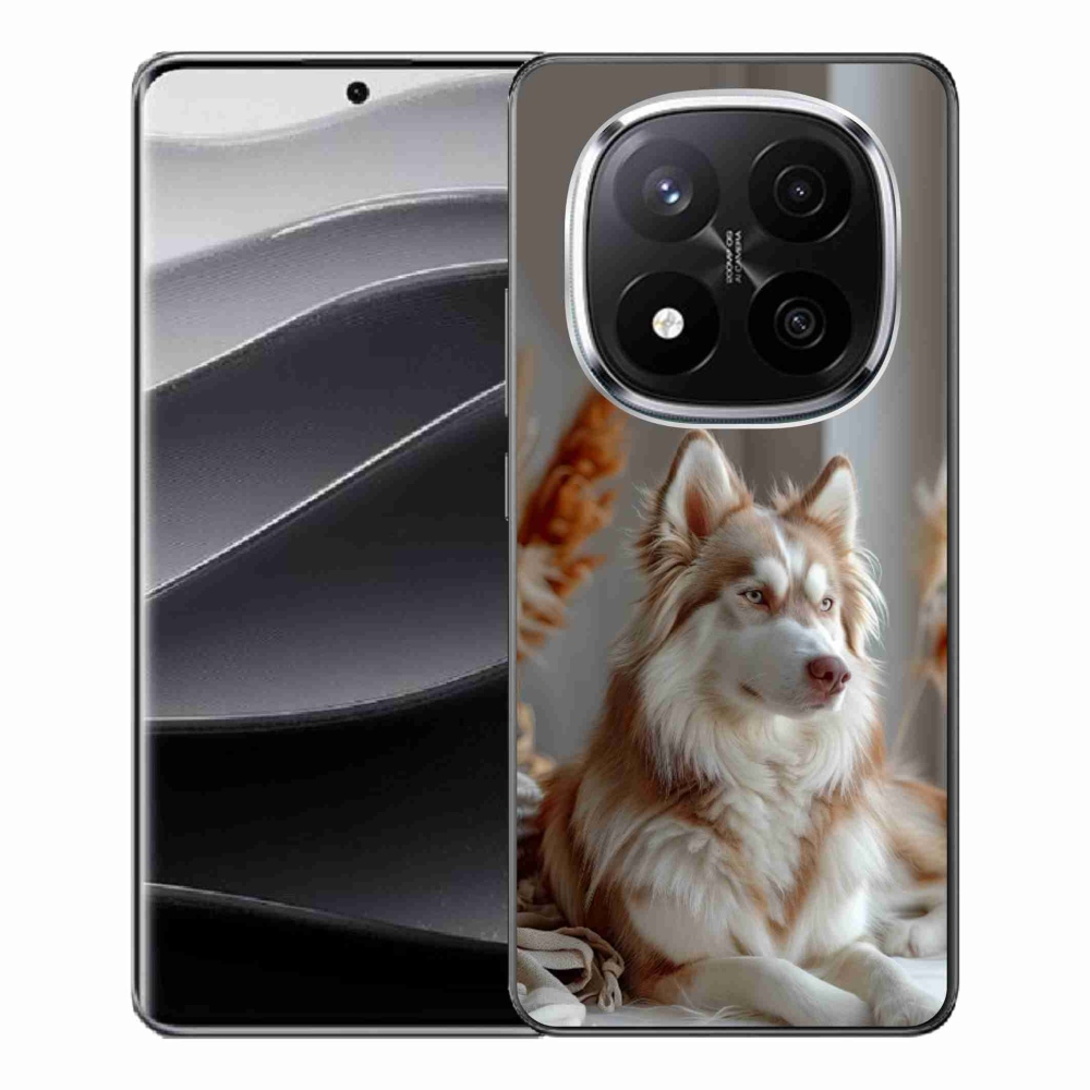 Gelový kryt mmCase na Xiaomi Remdi Note 14 Pro+ 5G - klidný sibiřský husky