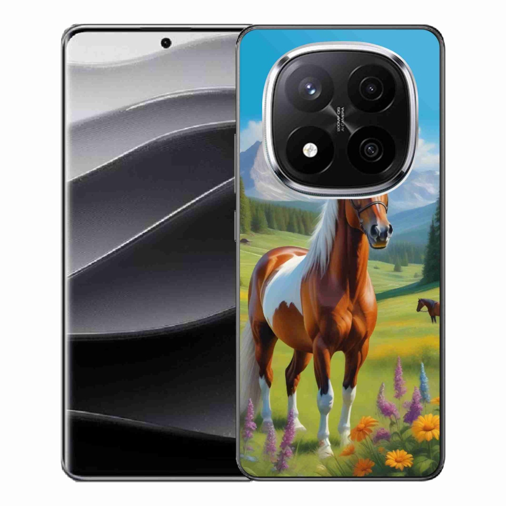 Gelový kryt mmCase na Xiaomi Remdi Note 14 Pro+ 5G - kůň na louce