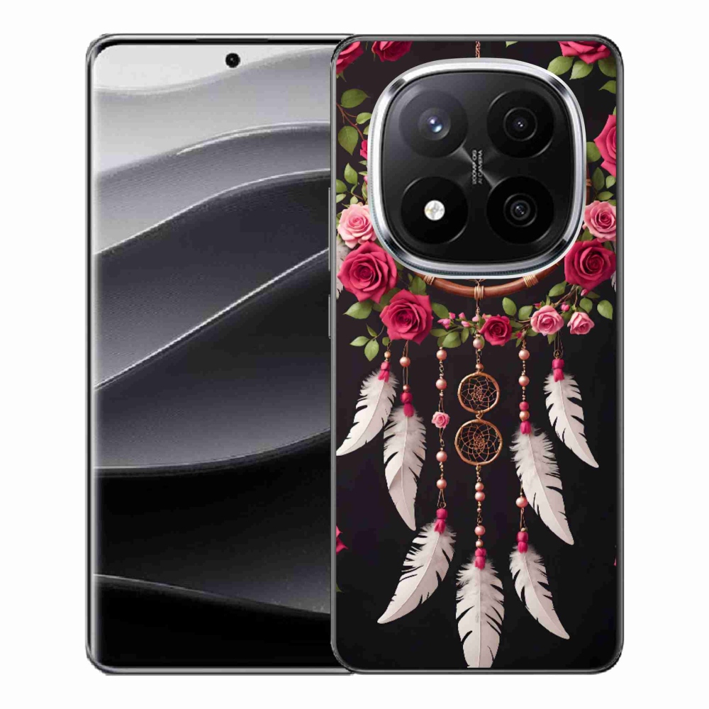 Gelový kryt mmCase na Xiaomi Remdi Note 14 Pro+ 5G - lapač snů s růžemi